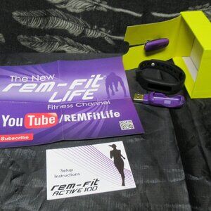 Rem-Fit Water Resistant Wristband Active Sleep and Activity Tracker RFM100